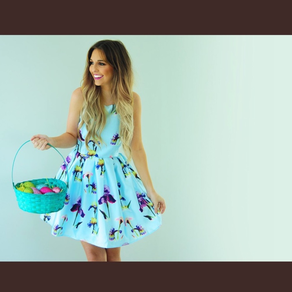 NWT Easter Sunday dress tea party floral